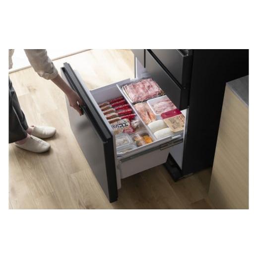 ふるさと納税 キッチン家電 宮城県 角田市 冷凍冷蔵庫 439L IRSN-HF44A-B ブラックの画像