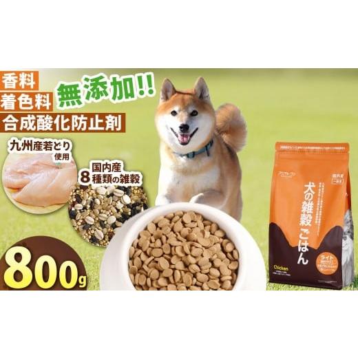 ふるさと納税 雑貨・日用品 熊本県 玉名市 アニマル・ワン 雑穀ごはん ライト チキン 800g | 愛犬 犬 ドッグフード 雑穀 国産 無添加 プレミアム 熊本県 玉名…