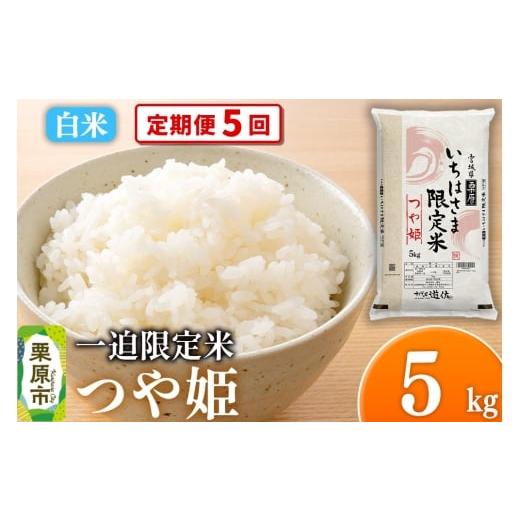 ふるさと納税 米 つや姫 宮城県 栗原市 定期便5回 白米 令和7年産 一迫限定米 つや姫 5kg