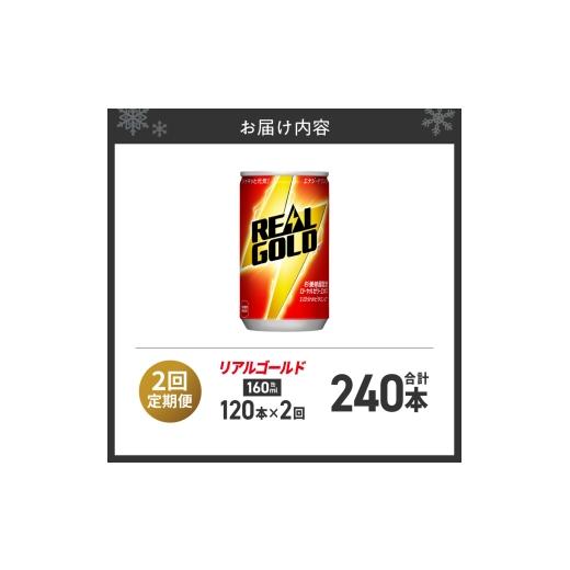 ふるさと納税 炭酸飲料 北海道 札幌市 ２ヶ月定期便 リアルゴールド 160ml缶×120本｜コカ・コーラ 飲料 ドリンク 飲み物 炭酸 ジュース 北海道 札幌市