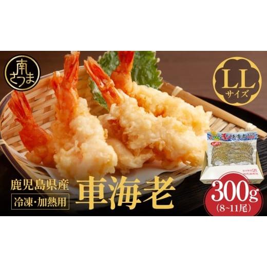 ふるさと納税 エビ 車エビ 鹿児島県 南さつま市 鹿児島県産 冷凍 車海老 LLサイズ 300g (加熱用) 車エビ 車えび くるまえび 海老 エビ えび 海の幸 海鮮 九…
