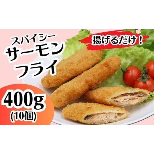 ふるさと納税 惣菜・レトルト 冷凍 茨城県 茨城町 704 スパイシー サーモン フライ 400g 10個 イバレイ