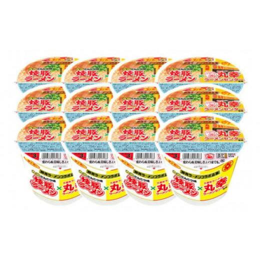 ふるさと納税 ラーメン とんこつ 佐賀県 基山町 焼豚ラーメン×丸幸ラーメン 24食入(2ケース) サンポー ラーメン 豚骨ラーメン 九州とんこつ 豚骨スープ カッ…