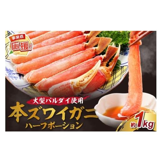ふるさと納税 カニ ずわいガニ 大阪府 泉南市 生ズワイガニむき身 ハーフポーション 大型バルダイ使用 約1kg ふるさと納税3.0 087D-089