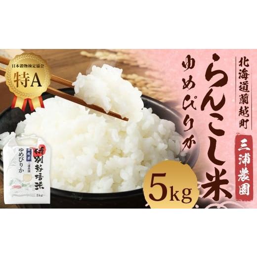 ふるさと納税 米 ゆめぴりか 北海道 蘭越町 令和7年産 特別栽培米 らんこし米 (ゆめぴりか) 5kg (三浦農園) 2025年11月上旬発送開始