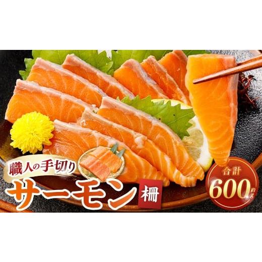 ふるさと納税 魚貝類 サーモン 大阪府 阪南市 サーモン 柵 約600g 鮭 さけ サケ 冷凍 手切り