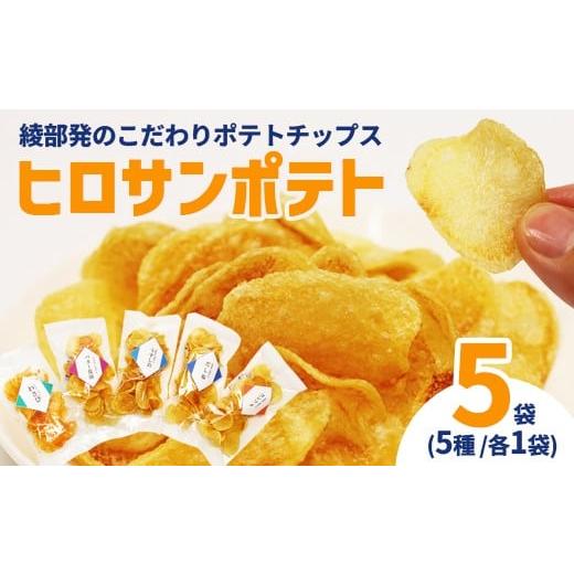ふるさと納税 菓子 スナック 京都府 綾部市 ヒロサンポテト ポテトチップス 5種アソート 5袋セット | 畑から工房まで一貫手づくり。ジャガイモ本来の味わいを…