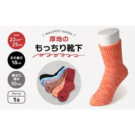ふるさと納税 小物 香川県 丸亀市 靴下 もっちり靴下 秋冬 1足 ソックス 厚手 あったかい もっちり 冬 冷え性 保温 アウトドア スポーツ 運動 婦人用 レディー…
