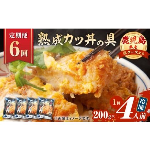 ふるさと納税 惣菜・レトルト 冷凍 鹿児島県 鹿児島市 全6回定期便 鹿児島県産熟成カツ丼の具(4食分) K258-T06_04a