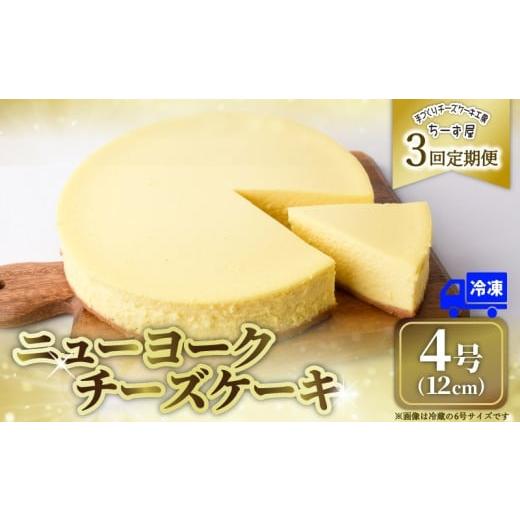 ふるさと納税 加工品等 チーズ 高知県 安芸市 3回 定期便 チーズケーキ 4号 12cm 冷凍 ニューヨークチーズケーキ スイーツ デザート ケーキ 洋菓子 お菓子 お…