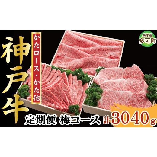 ふるさと納税 牛肉 ステーキ 兵庫県 多可町 神戸牛 定期便「梅」コース 全6回 TK梅 1219