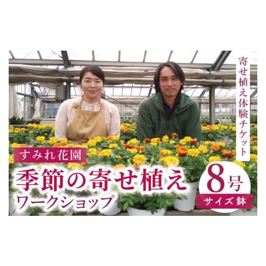 ふるさと納税 雑貨・日用品 花 茨城県 行方市 行方市の花農家「すみれ花園」季節の寄せ植えワークショップ(8号サイズ鉢)|花 お花 季節の花 ワークショップ 体…