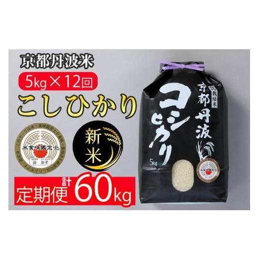 ふるさと納税 米 コシヒカリ 京都府 亀岡市 12月発送 12月末まで 定期便 令和7年産 新米 京都丹波米こしひかり5kg×12回 計60kg〇12ヶ月 12か月 白米 精米し…