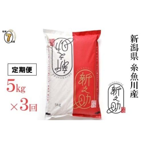 ふるさと納税 米 コシヒカリ 新潟県 糸魚川市 2025年11月初回発送 令和7年産新米『新之助』5kg×3回 計15kg 新潟県糸魚川産 農家直送 2025年産 あぐ里能生 し…