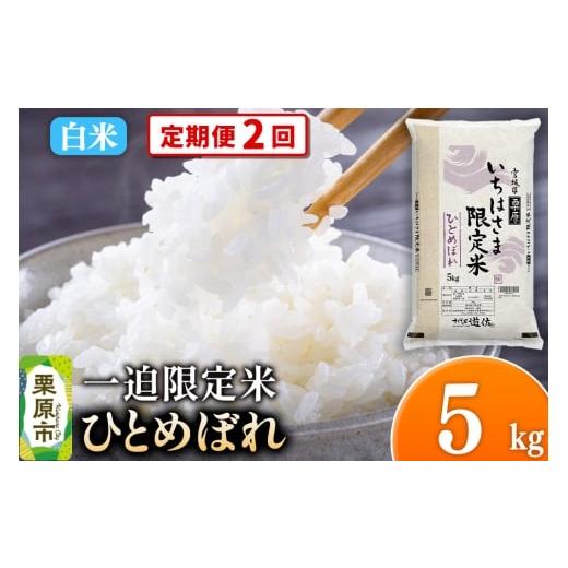 ふるさと納税 米 ひとめぼれ 宮城県 栗原市 [定期便2回] 白米 令和7年産 一迫限定米 ひとめぼれ 5kg