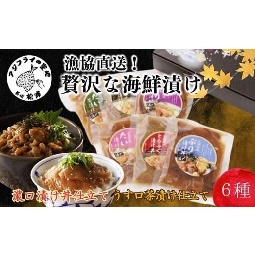 ふるさと納税 魚貝類 長崎県 松浦市 ＼お歳暮熨斗対応/漁協直送 贅沢な海鮮漬け 6種(漬け丼と茶漬け味合わせ)( 海鮮 漬け 漬け丼 お茶漬け とらふぐ トラフグ…