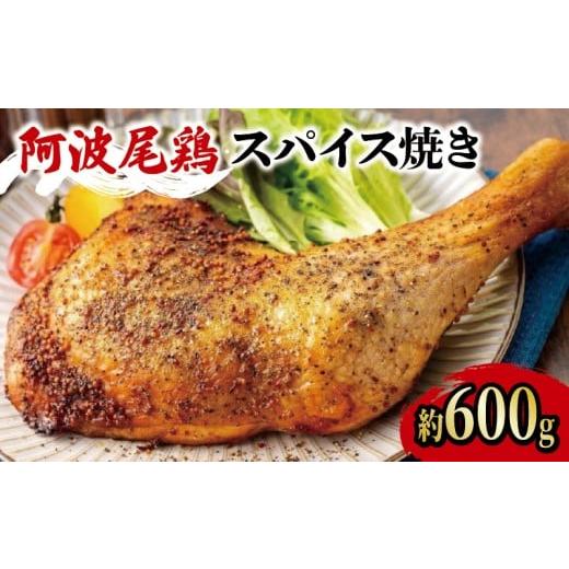 ふるさと納税 鶏肉 徳島県 吉野川市 阿波尾鶏 鶏肉 スパイシーローストチキン 1本(約600g) 鳥肉 とりにく 鶏 鳥 とり チキン モモ もも肉 スパイス 焼き鳥 …
