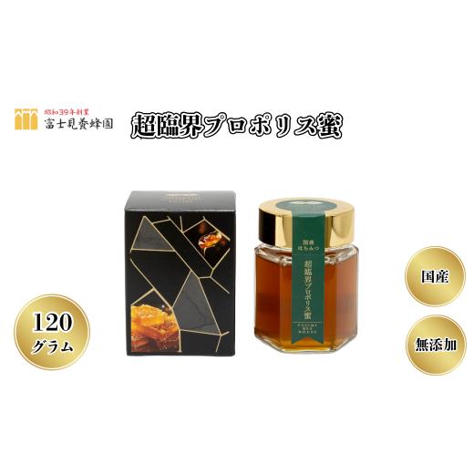 ふるさと納税 加工品等 はちみつ 埼玉県 志木市 超臨界プロポリス蜜120g(富士見養蜂園)
