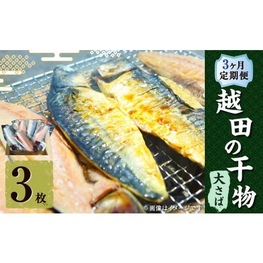 ふるさと納税 干物 サバ 茨城県 神栖市 3ヶ月定期便 越田の干物 大さば 3枚入×1パック 合計9枚 干物 鯖 さば 魚 お魚 さかな さば サバ