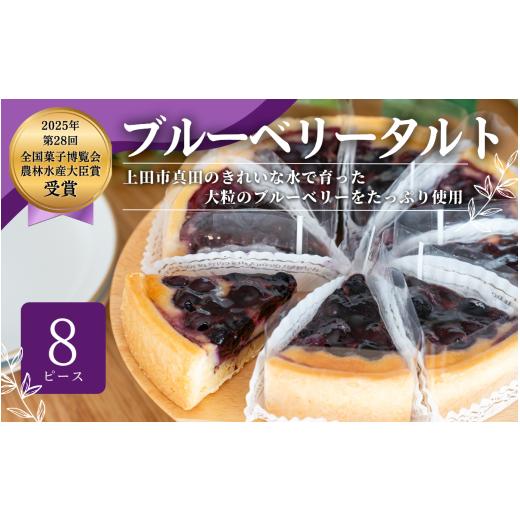 ふるさと納税 ケーキ・カステラ タルト 長野県 上田市 信州真田ブルーベリータルト 8ピース 小分け 信州産ブルーベリー 上田市 スイーツ お菓子 冷凍 記念日 …