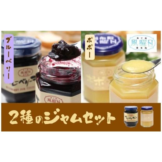 ふるさと納税 ジャム 大分県 由布市 食工房 風曜日 2種のジャムセット(ブルーベリー・ポポー)