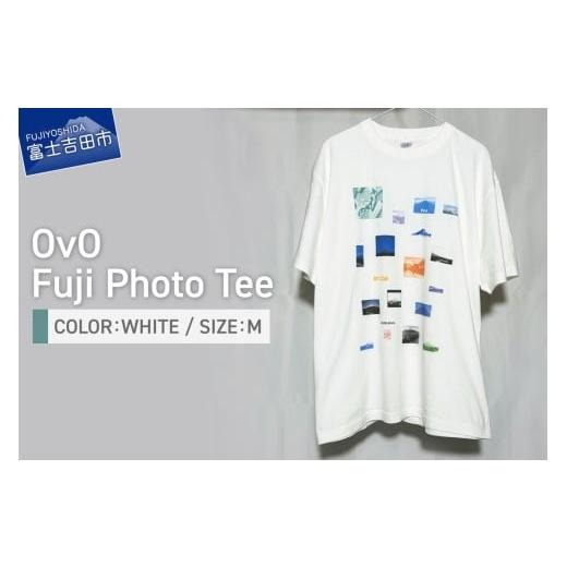 ふるさと納税 服 男 山梨県 富士吉田市 OvO Fuji Photo Tee WHITE Mサイズ WHITE Mサイズ