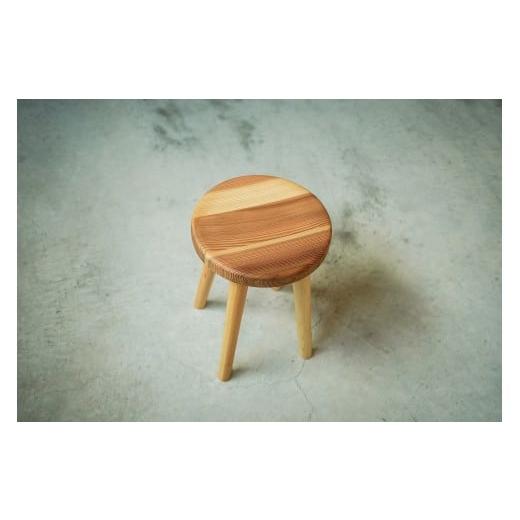 ふるさと納税 家具 和歌山県 白浜町 杉の丸スツール 座面320mm × 高さ440mm