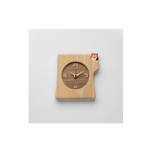 ふるさと納税 時計 置時計 北海道 東川町 工房ペッカー KK-1 切株掛置時計