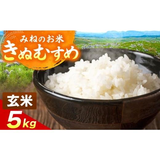 ふるさと納税 玄米 山口県 美祢市 令和7年度産 きぬむすめ 玄米 5kg | 玄米 米 雑穀 お米 コメ 単一米 きぬむすめ 絹娘 山口 美祢 秋吉台 5kg