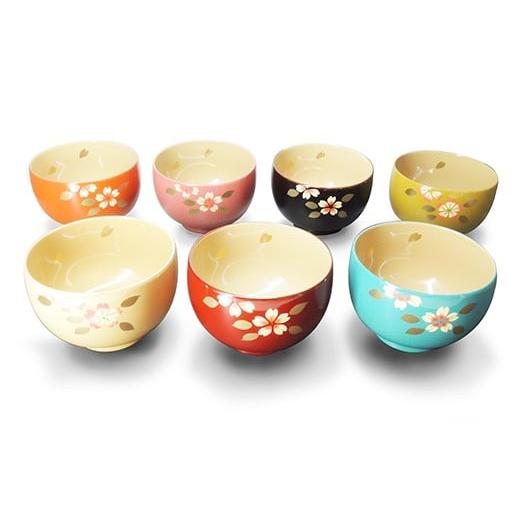ふるさと納税 食器・グラス 汁椀 福井県 鯖江市 越前漆器 カラフルでおしゃれ『桜カラー汁椀 1客』 ピンク A-00810b ピンク