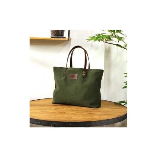 ふるさと納税 カバン トートバッグ 和歌山県 有田川町 帆布トートバッグ グリーン グリーン