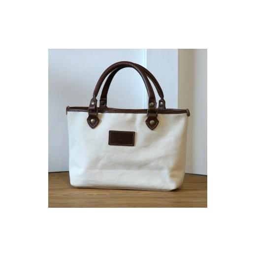 ふるさと納税 カバン トートバッグ 和歌山県 有田川町 キナリ MT-03 帆布×革 クラシカルな雰囲気のミニトートバッグ キナリ