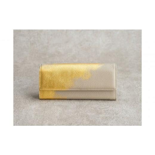 ふるさと納税 財布 石川県 金沢市 レザー長財布・グレー(永遠色)ファッション 小物 長財布 レザー 永遠色 金沢市 雑貨 人気 おしゃれ 収納 高級感 ギフト プ…