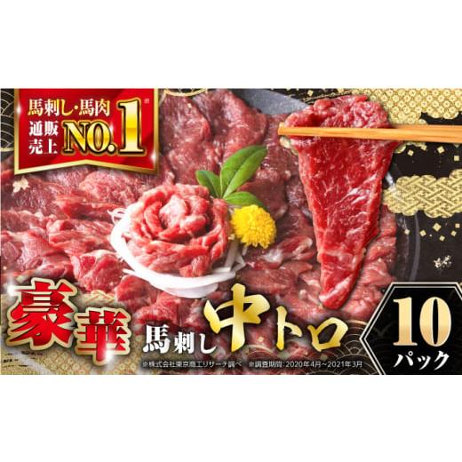 ふるさと納税 馬肉 熊本県 合志市 熊本肥育 熊本ならでは 霜降り馬刺しをたっぷり楽しむセット 計約500g 株式会社 利他フーズ