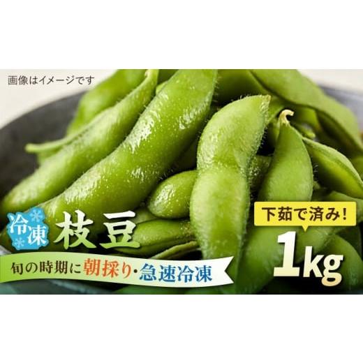 ふるさと納税 野菜類 福岡県 糸島市 枝豆 1kg 冷凍 旬の時期に急速冷凍 福岡県糸島産 糸島市 / オーガニックナガミツファーム 野菜 えだまめ