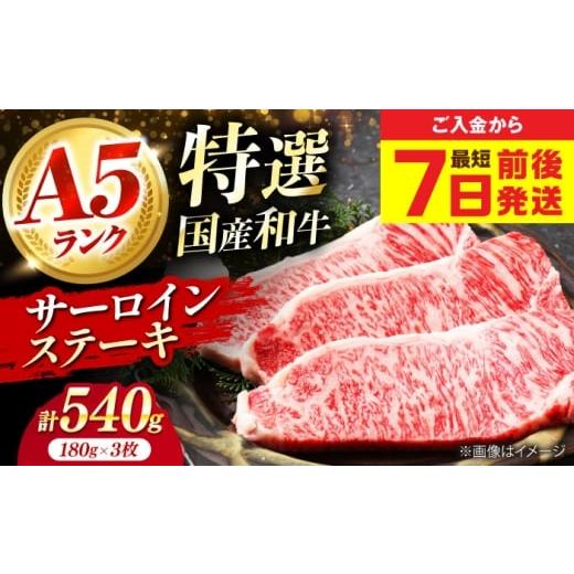 ふるさと納税 牛肉 ステーキ 大阪府 高槻市 お歳暮発送 和牛 国産和牛特上サーロインステーキ 180g×3枚 肉 お肉 国産 和牛 牛肉 ステーキ 冷凍 サーロイン …