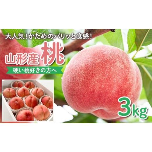 ふるさと納税 もも 山形県 山形市 硬い桃好きの方へ 大人気 かためのパリッと食感 山形産 もも 3kg 令和8年産先行予約 FS25-084
