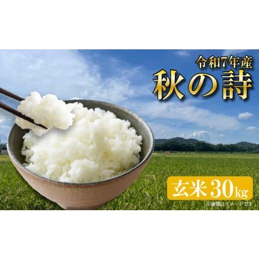 ふるさと納税 米 滋賀県 竜王町 新米 秋の詩 令和7年産 30kg 1袋 玄米 米 あきのうた アキノウタ R7 お米 ご飯 ごはん ふるさと納税 滋賀県 竜王町 ひさだ農園…