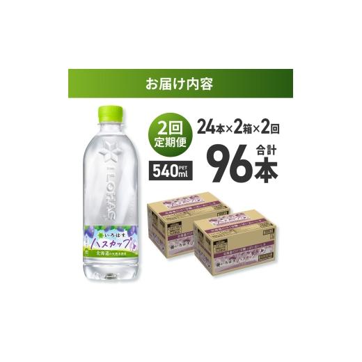ふるさと納税 水・ミネラルウォーター 500mL〜999mL 北海道 札幌市  ２ヶ月定期便 い・ろ・は・す ハスカップ 540mlPET×48本｜コカ・コーラ 飲料 ドリンク …の画像