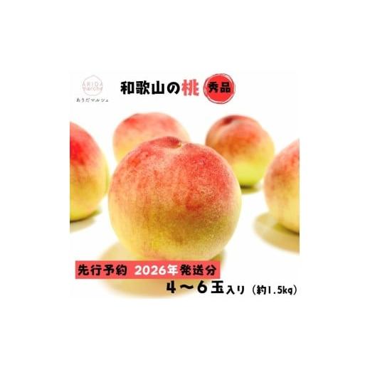 ふるさと納税 もも 和歌山県 美浜町 2026年先行予約 夏の美味 フルーツ王国 和歌山の桃 4〜6玉(約1.5kg) | もも モモ 桃 国産 フルーツ 果物 果実 お取り寄…