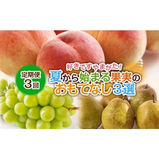 ふるさと納税 もも 山形県 山形市 定期便3回 好きですやまがた 夏から始まる果実のおもてなし 3選 令和8年産先行予約 FS25-099