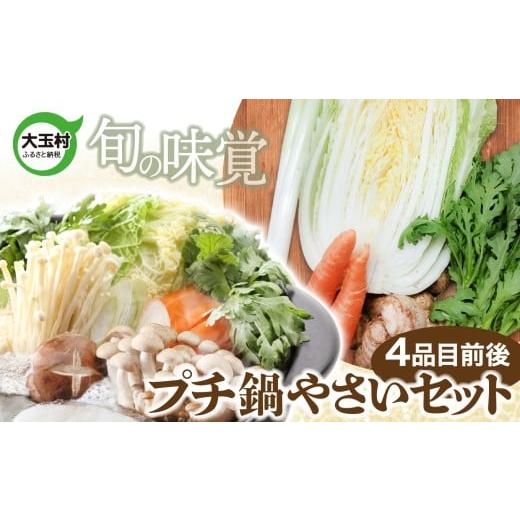 ふるさと納税 鍋セット 福島県 大玉村 旬の味覚 大玉村のプチ鍋やさいセット(4品目前後) | 福島県 大玉村 産地直送 詰め合わせ おまかせ 国産 野菜 旬 野…