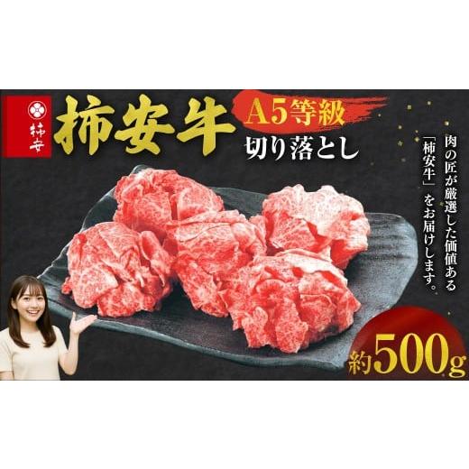 ふるさと納税 牛肉 三重県 桑名市 柿安牛 切り落とし 約500g 2025年12月22日発送 牛 牛肉 肉 お肉 冷蔵 A5等黒毛和牛 A5 三重県 桑名市