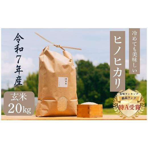 ふるさと納税 玄米 奈良県 奈良市 ヒノヒカリ 20kg 令和7年産