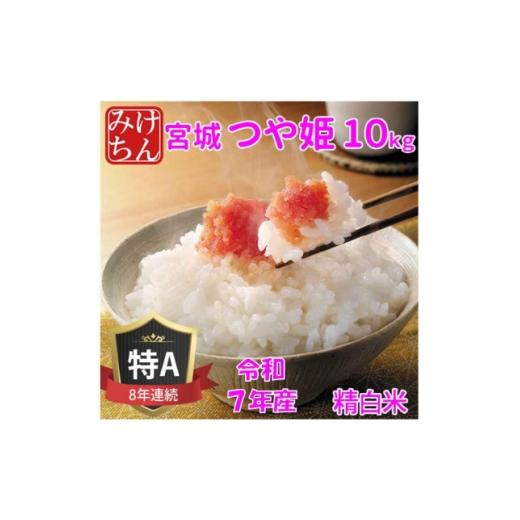 ふるさと納税 米 宮城県 村田町 令和7年産 宮城県産 つや姫 精米 白米 10kg 8年連続最高評価特A受賞 1683735