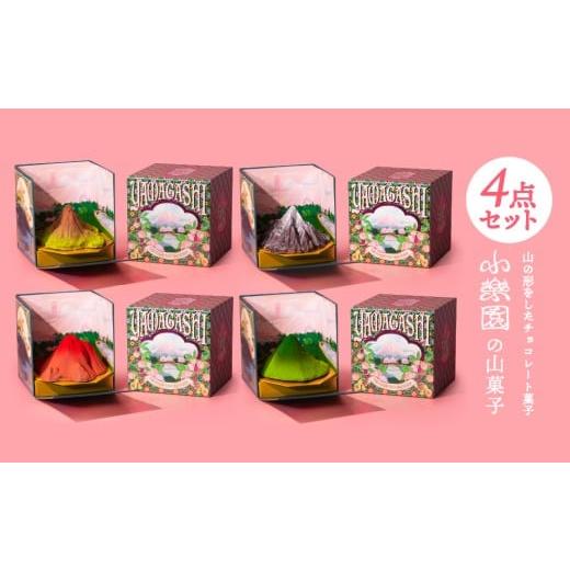 ふるさと納税 菓子 チョコレート 東京都 渋谷区 山菓子4点セット 桜島御岳(夏)/利尻山(冬)/由布岳(秋)/西山(夏) チョコレート菓子 スイーツ ガナ…