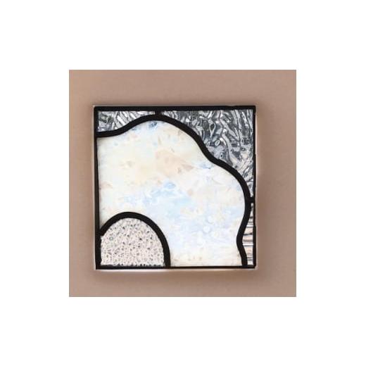 ふるさと納税 家具 埼玉県 戸田市 ステンドグラスの小さな花のパネル(ホワイト) 1679803