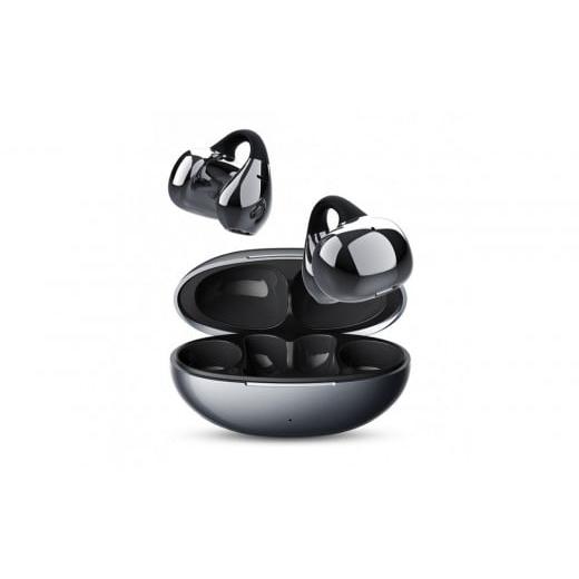 ふるさと納税 雑貨・日用品 愛知県 名古屋市 2025年モデル 空気伝導イヤホン Bluetooth5.4 TWS ブラック ワイヤレスイヤホン イヤーカフ型 挟み込み 耳を塞が…