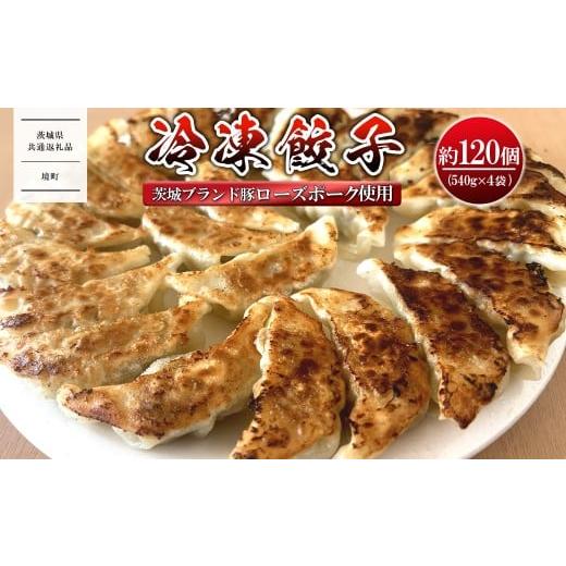 ふるさと納税 惣菜・レトルト 冷凍 茨城県 境町 茨城県共通返礼品 ローズポーク使用 冷凍餃子 約120個 (540g×4袋)