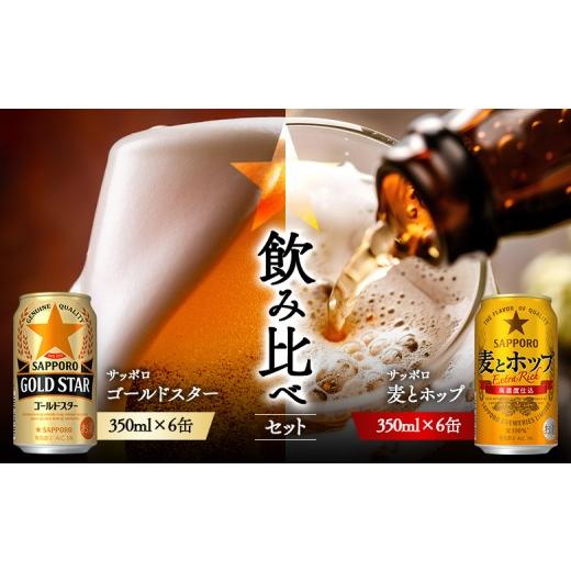 ふるさと納税 ビール 北海道 恵庭市 [サッポロ 飲み比べ]ゴールドスター (350ml)6缶×麦とホップ(350ml)6缶 | サッポロ 飲み比べ セット 詰め合わせ ゴ…